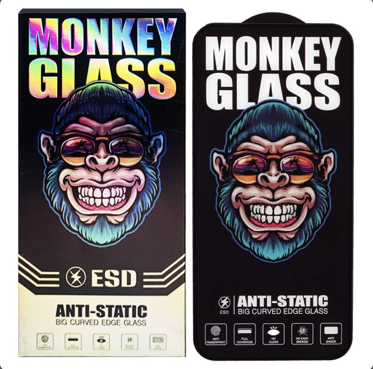 گلس مانکی آیفون Monkey Glass | محافظ صفحه نشکن و شفاف